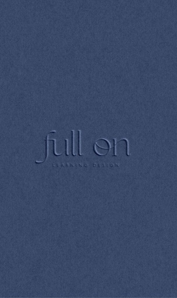 full on learning brand identity example